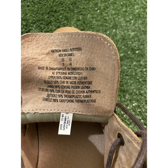American Eagle Chukka Boots Men’s Size 11 Leather Brown Shoes main image 5